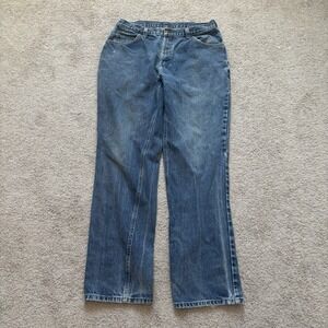 Carhartt FR Jeans Mens 36x 34 Blue Denim Workwear Denim Cat 2 NFPA2112